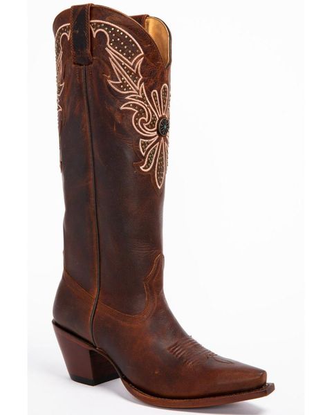 

boots women's concho western - snip toe, Black