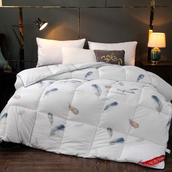

comforters & sets winter thick warm comforter cover soft feather silk floss quilt printing bed touch bedclothes for home textiles