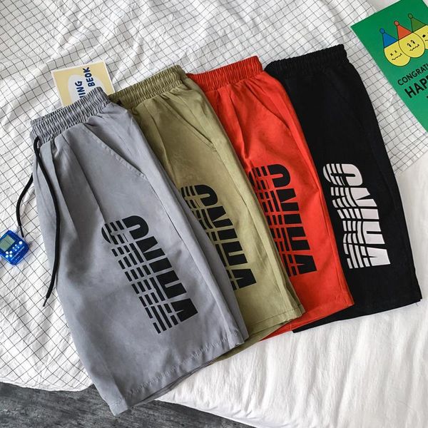 

men's shorts large size 5xl summer casual loose sweatpants elastic waist breathable thin beach, White;black