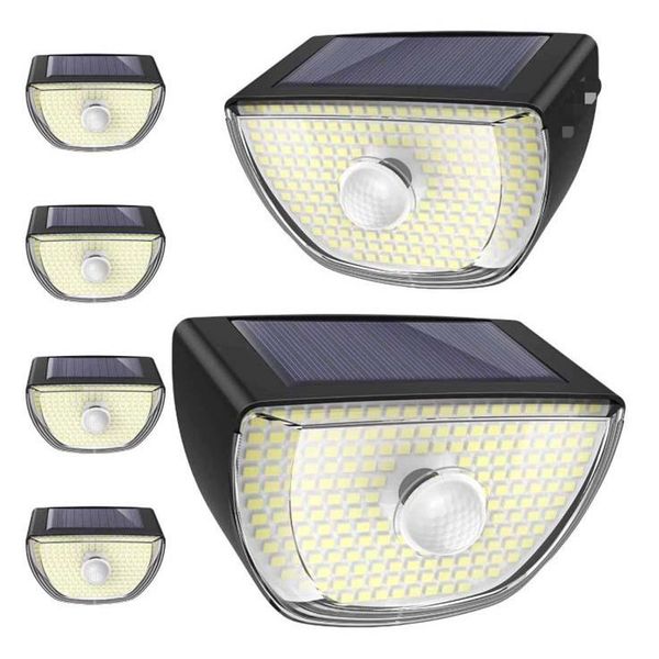 

outdoor wall lamps 1-4pcs 200 led solar light human body motion sensor waterproof sunlight powered night lamp decor yard garden