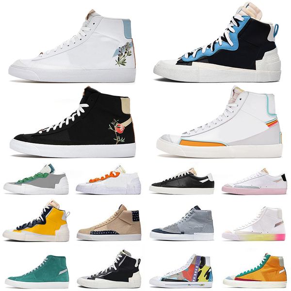 

blazer mid 77 vintage running shoes high low glow in the dark have a good game thermal suede leather women mens trainers sports sneakers