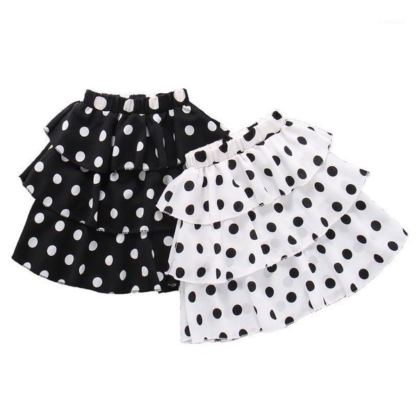 

skirts summer girls layered skirt baby chiffon kids knee length children bottoms fashion big dot 1 to 9 yrs1, Blue