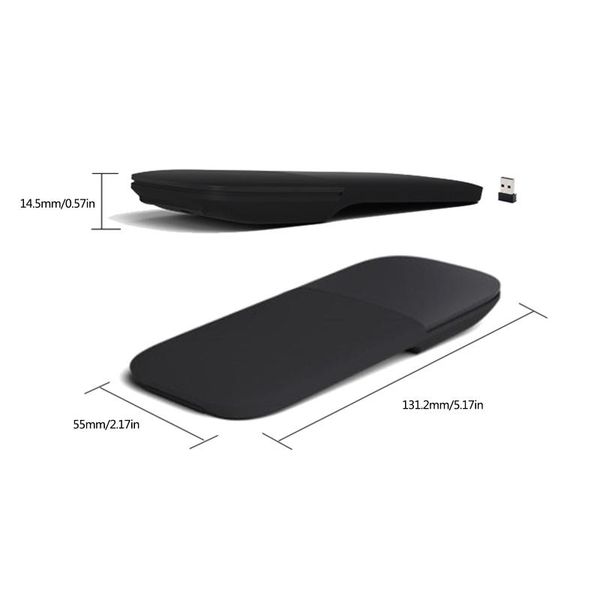 

2.4ghz optical maser pointing foldable touch wireless mouse ergonomic fold q1jf
