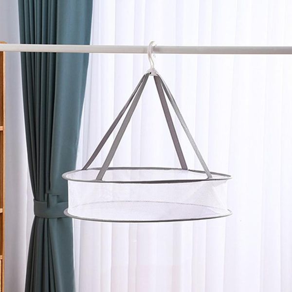 

hangers & racks clothes basket drying net sweater anti-deformation flat pocket household socks zipper design