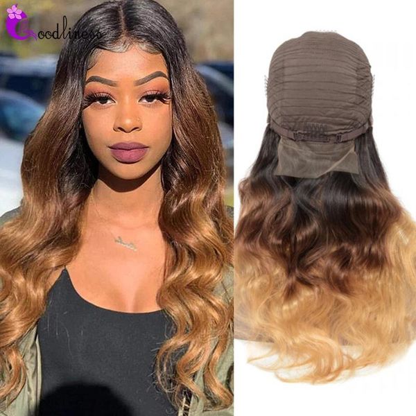 

lace wigs honey blonde human hair 4/27 wig burgundy body wave closure 4*4 hd pre-plucked brazilian, Black;brown