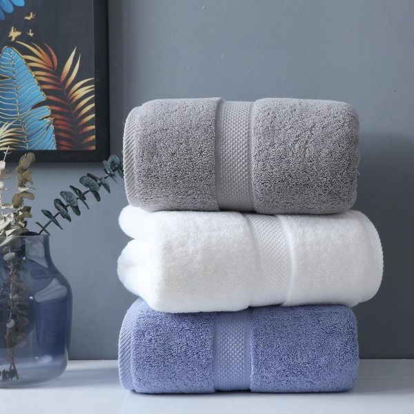 

towel pure color bath towel, cotton thick strong absorbent large 80x160cm beach