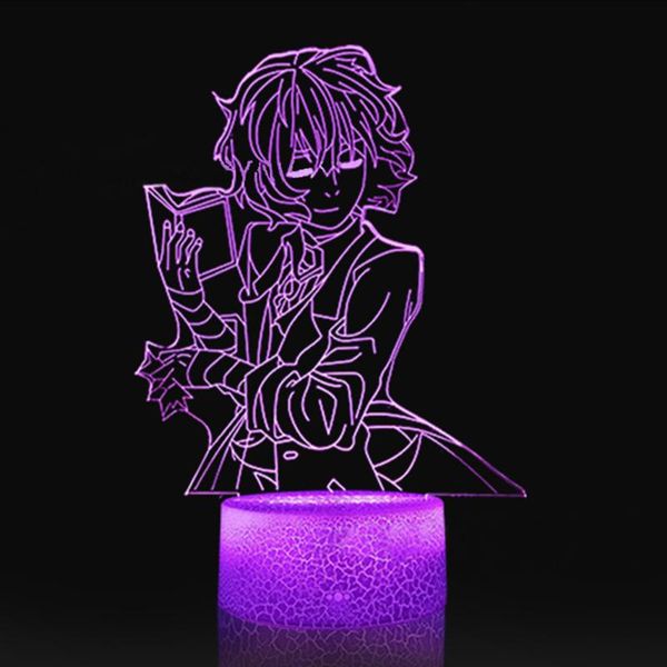 

night lights manga anime figure 3d lamp children's neon bedroom kids room decoration light for holiday gifts led salon desk