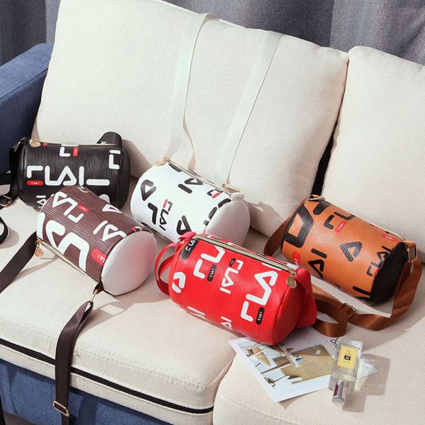 

net red printed small round new korean style one shoulder slant cross bag in spring and summer of 2021