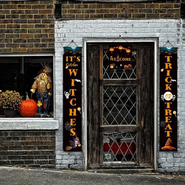 

party decoration 180x31cm halloween door couplet hanging banner for 2021 flag home