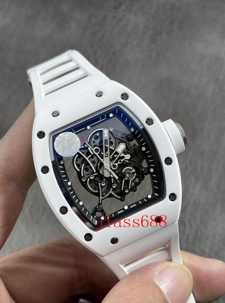 

luxury watch 50-03 complex function , titanium carbon fiber case montre de luxe mens watches orologio di lusso, Slivery;brown