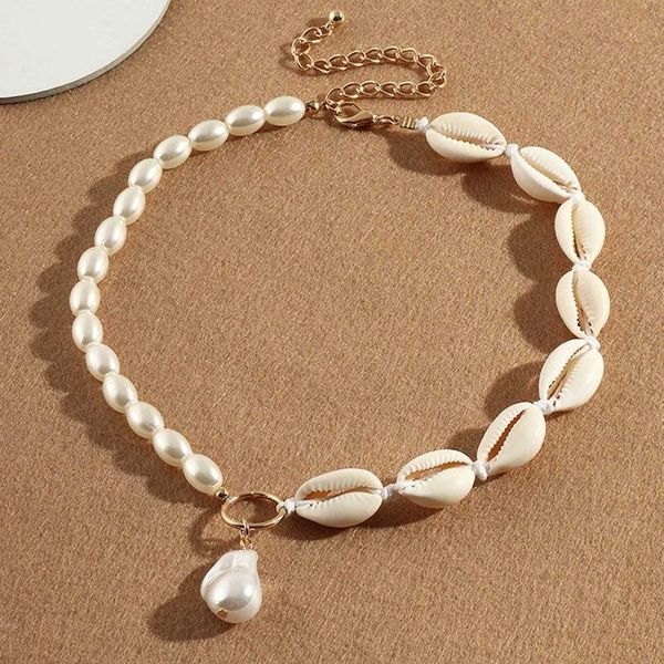 

pendant necklaces gold color heart locket necklace for women imitation pearls choker female fashion jewelry arrival, Silver