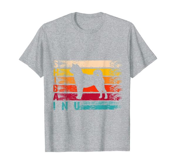 

retro distressed shiba inu silhouette dog lover gift, White;black