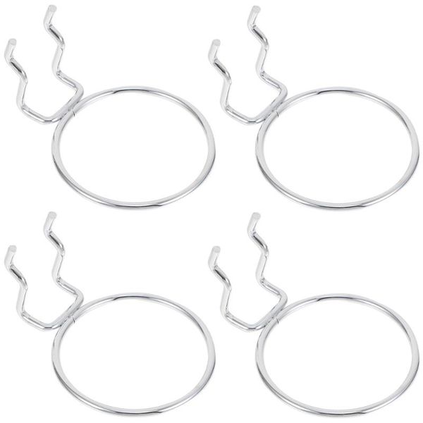 

hooks & rails 4pcs pegboard rings accessories cups holder organizer