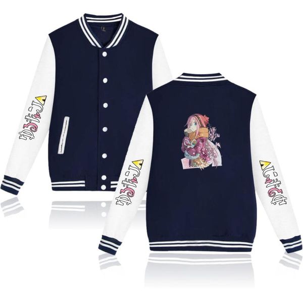 

men's hoodies & sweatshirts c-station printing autumn winter kawaii holiday preppy style men/women street clothes baseball uniform, Black