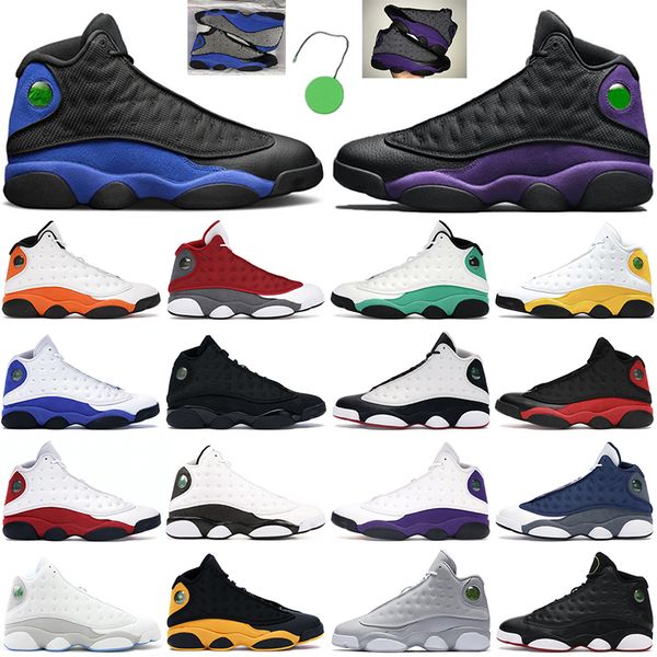 

jordan13s basketball shoes retro jordan 13s air jumpman jorden 13 court purple del sol red flint hyper royal wolf grey men women trainers sn