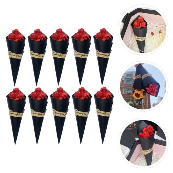 

10pcs mini sunflower rose bouquet natural rose bouquet decorative