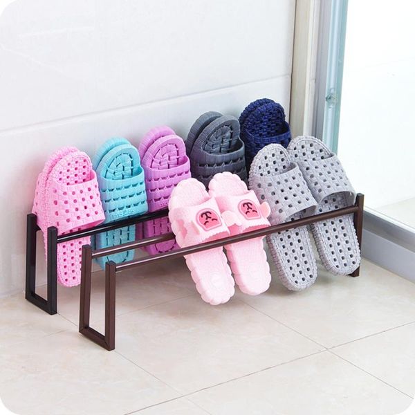 

clothing & wardrobe storage wrought iron shoes drain rack organizer holder shoe slipper for household bathroom living room white, black, bro