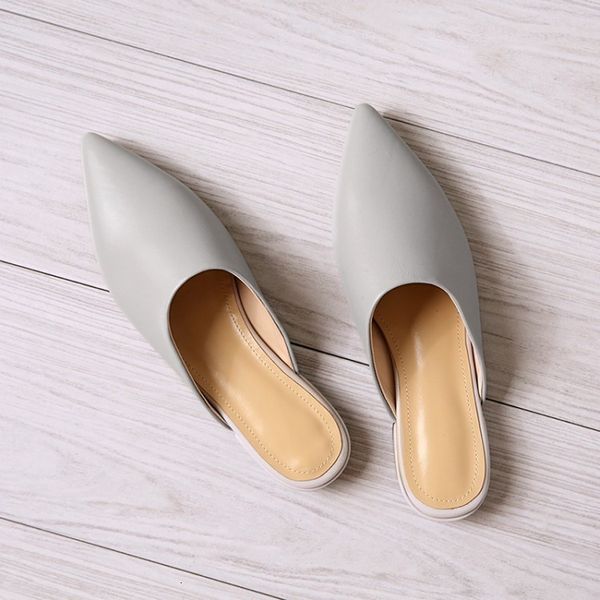 

slippers low-heel pointer shoes, half-heel slippers, red hammock, feminine summer, , 2vgq, Black