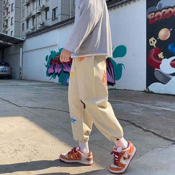 

ankle length black sweatpants streetwear women pant spring autumn hip hop harem pants mens casual korean oversize joggers trouers