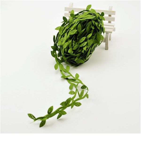 

10 meters artificial flowers for home decoration accessories needlework silk green leaves rattan diy wedding wrea jllrzv