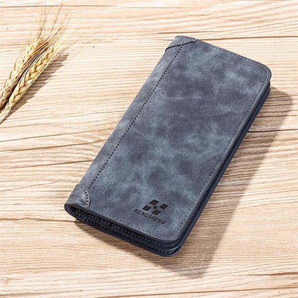 

new fashion trends men wallets blocking long purse male leather wallet card holder purse with coin pocket carteira masculina, Red;black