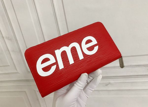 

2021 fashion flowers designer wallets luxurys men women leather bags classic letters key coin purse original box plaid card holder m60017-1, Red;black