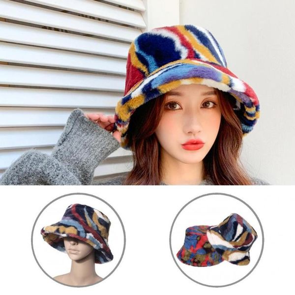 

wide brim hats soft colorful irregular colored stripe lightweight hat print couple for beach, Blue;gray