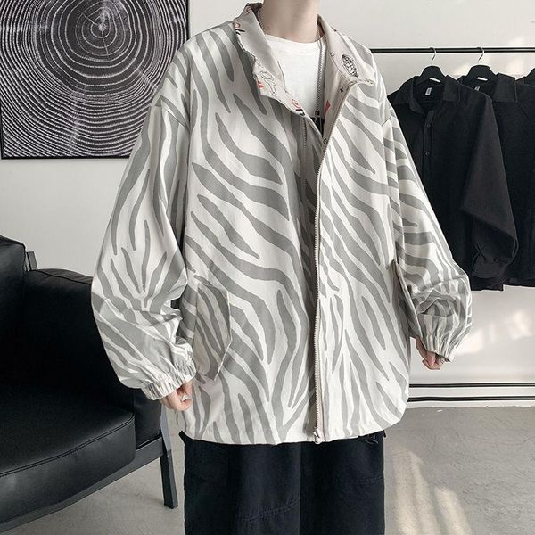 

men's jackets two coats hong kong style fried street jacket korean fashion spring and autumn wear, Black;brown