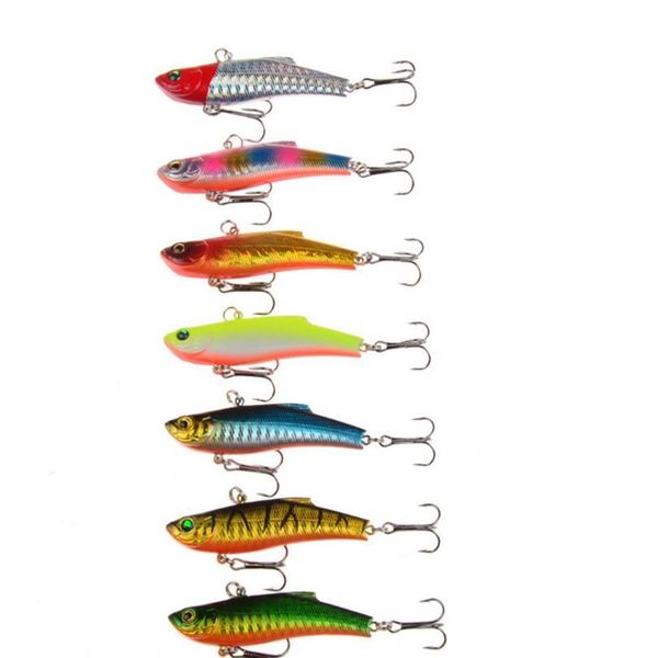 

1pcs vib fishing lures 7cm/18.4g bionic bait 7 colors available hard bait bass vibration lure crankbait fish bait he jllqcd