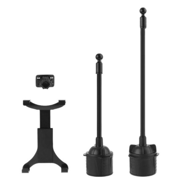 

gooseneck car cup holder mount adjustable flexible neck cradle for 7-12" tablet