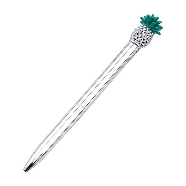 

ballpoint pens 1.0mm metal pineapple pen signature writing tools kawaii stationery, Blue;orange
