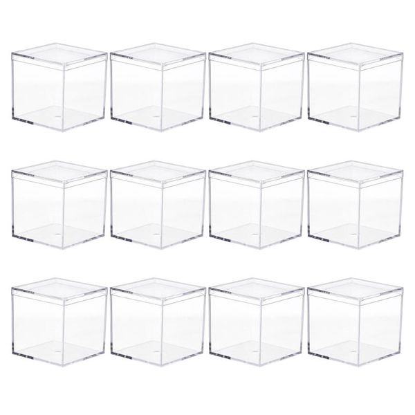 

gift wrap 12pcs acrylic storage container durable box for candy chocolate snack