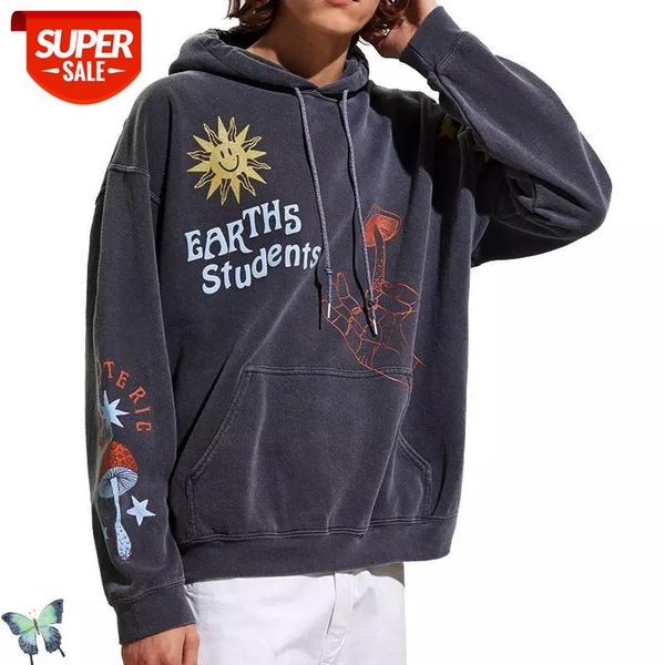 

travis scott hoodies sweatshirts earth students hoodie stereo printed men women kanye west hoody #cb0f, Black