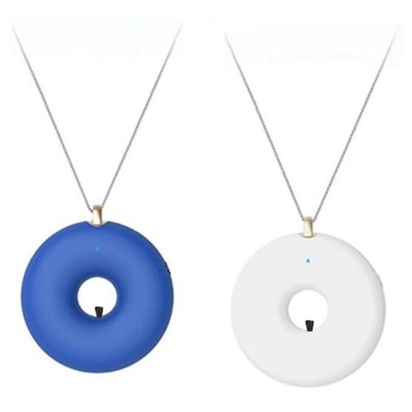

air purifiers 4pack personal purifier portable usb ioniser fresher cleaner necklace negative ion for adults kids white & blue