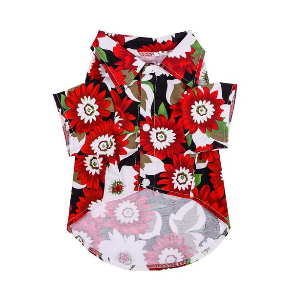

pet dog shirt pet clothes hawaiian shirt cotton clothing