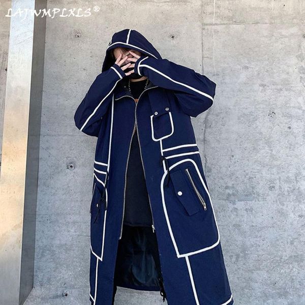 

men's trench coats spring autumn sweatshirt harajuku hoodie oversize for men print long sleeve pullover outwear streetwear top, Tan;black
