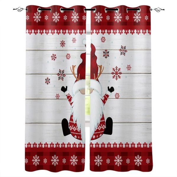 

curtain & drapes christmas snowflake gnome curtains for bedroom living room