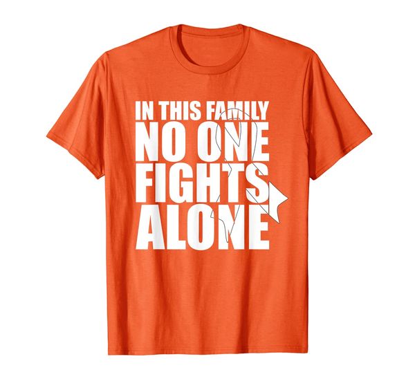 

In This Family No One Fights Alone-Lung Cancer Awareness T-Shirt, Mainly pictures