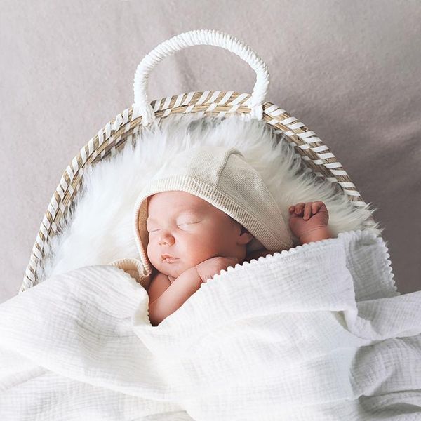 

blankets & swaddling 83xc baby hairball swaddle wrap soft cotton muslin receiving blanket bath towel gift