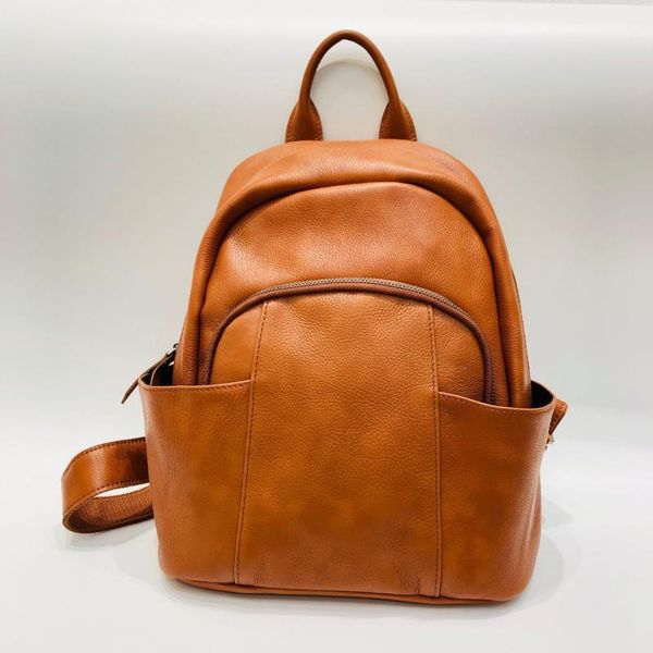

backpack leather handmade products first layer cowhide men and women style