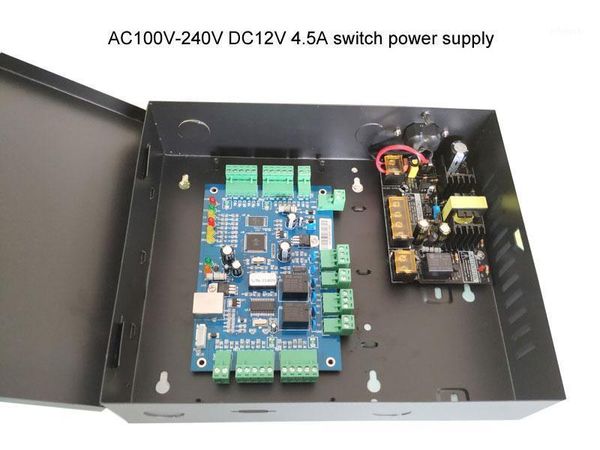 

ip two door access controller kit with power case 110v/220v supply multi-access function fire alarm.sn:b02-set1