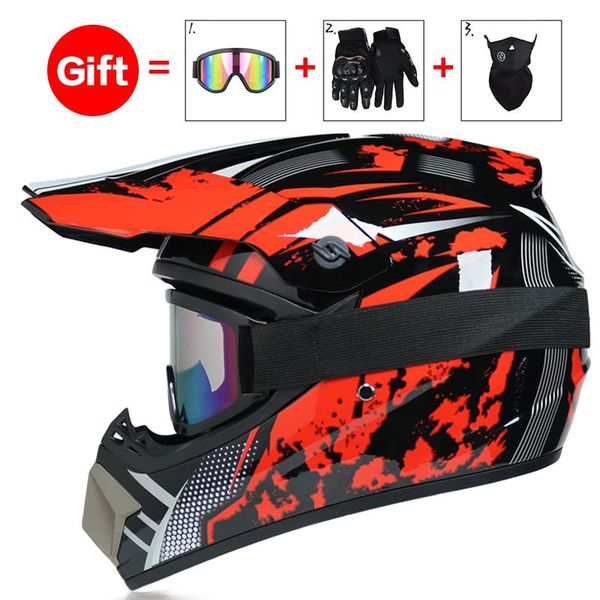 

professional racing motocross helmet mx off road atv cross helmet dh motorcycle dirt bike capacete moto casque 3 gift