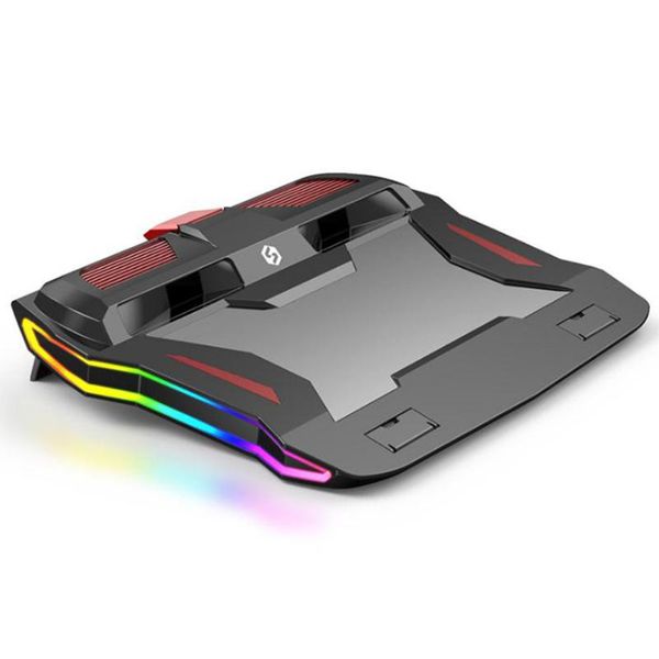

lapcooling pad, dual turbocharger radiator, with excellent mute effect, usb socket design, suitable for lap under 17''