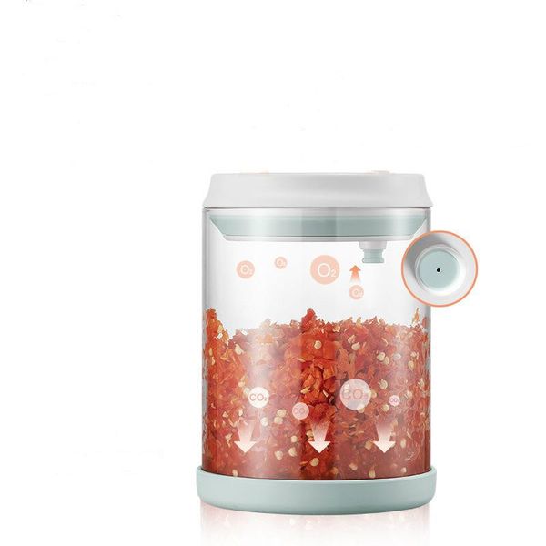 

storage bottles & jars efficiently sealed fresh container household moisture-proof homemade jam can one-click opening closing glass jar