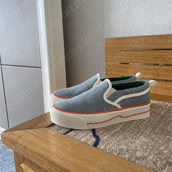 

womens 1977 casual shoe jacquard denim canvas shoes apple classic luxurys designers women tennis slip-on sneaker, Black