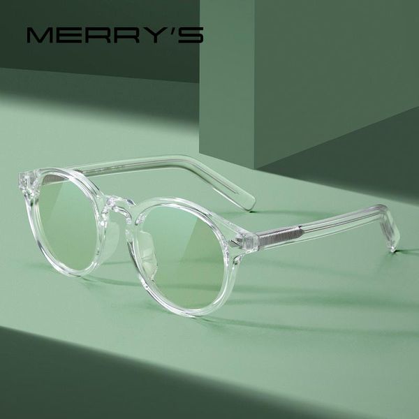 

sunglasses merrys design retro oval ray blue light blocking glasses for men women anti-blue round transpare s2303, White;black