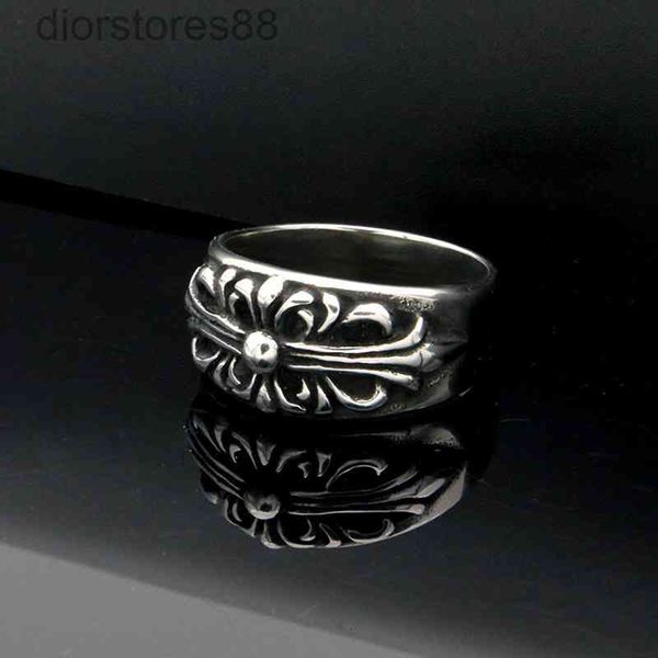 

ring selling fashion men's crow cross personalized titanium steel, Silver
