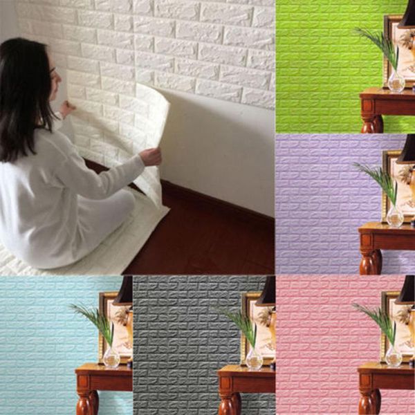 

wallpapers 30x60cm wall paper 3d waterproof environmental friendly no odor diy brick sticker simple self adhesive home deco