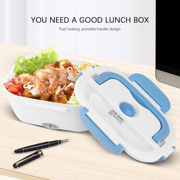 

dinnerware sets 110v 220v electric heated lunch box portable home us plug/eu plug bento boxes container stainless steel