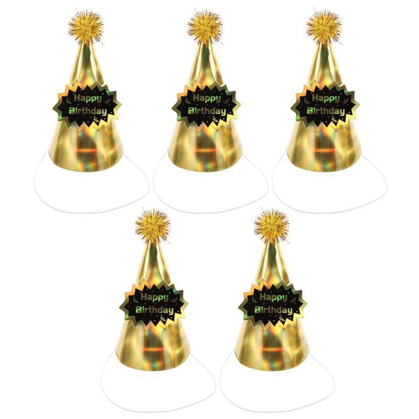 

party hats 5pcs hair birthday kids paper decorations